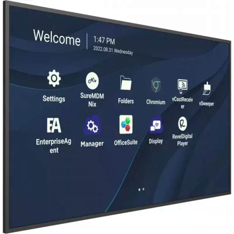 Viewsonic CDE9830 Signage Display 2.49 m (98 tolli) Wi-Fi 500 cd/m² 4K Ultra HD Must sisseehitatud protsessoriga Android 11