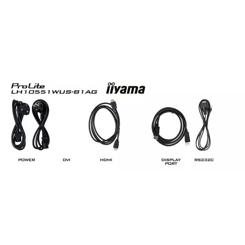iiyama LH10551UWS-B1AG Signage Display Digitaalne infokuva lameekraan 2.67 m (105 tolli) LED 500 cd/m² UltraWide 5K HD Must 24/7