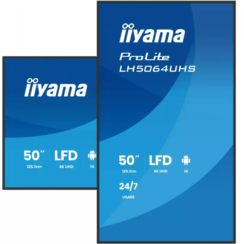 Digitaalne infokuva iiyama LH5064UHS-B1AG 50 tolli 4K Ultra HD