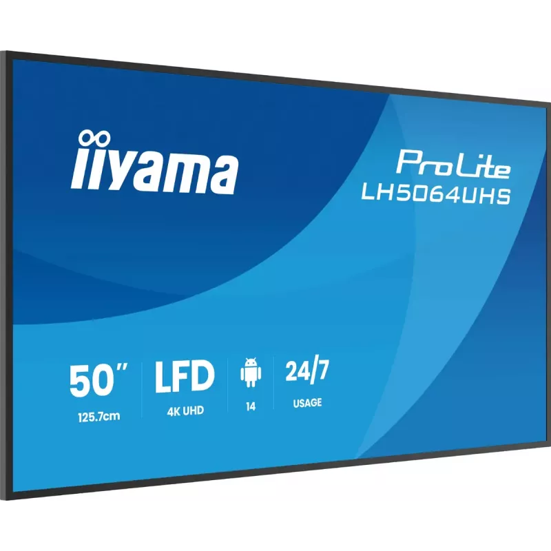 Digitaalne infokuva iiyama LH6564UHS-B1AG 65 tolli 4K Ultra HD