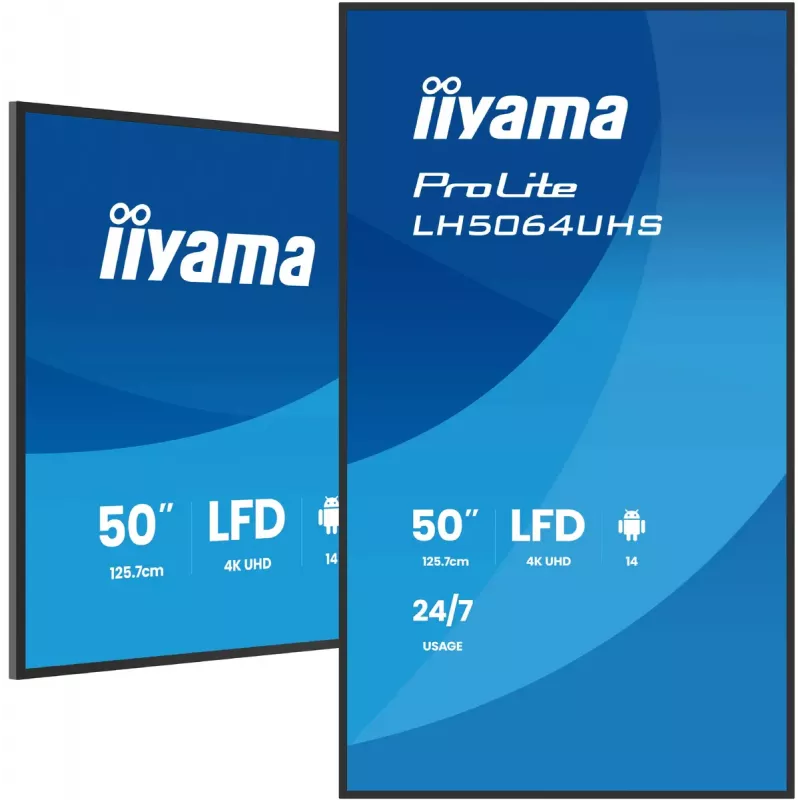 Digitaalne infokuva iiyama LH7564UHS-B1AG 75 tolli 4K Ultra HD