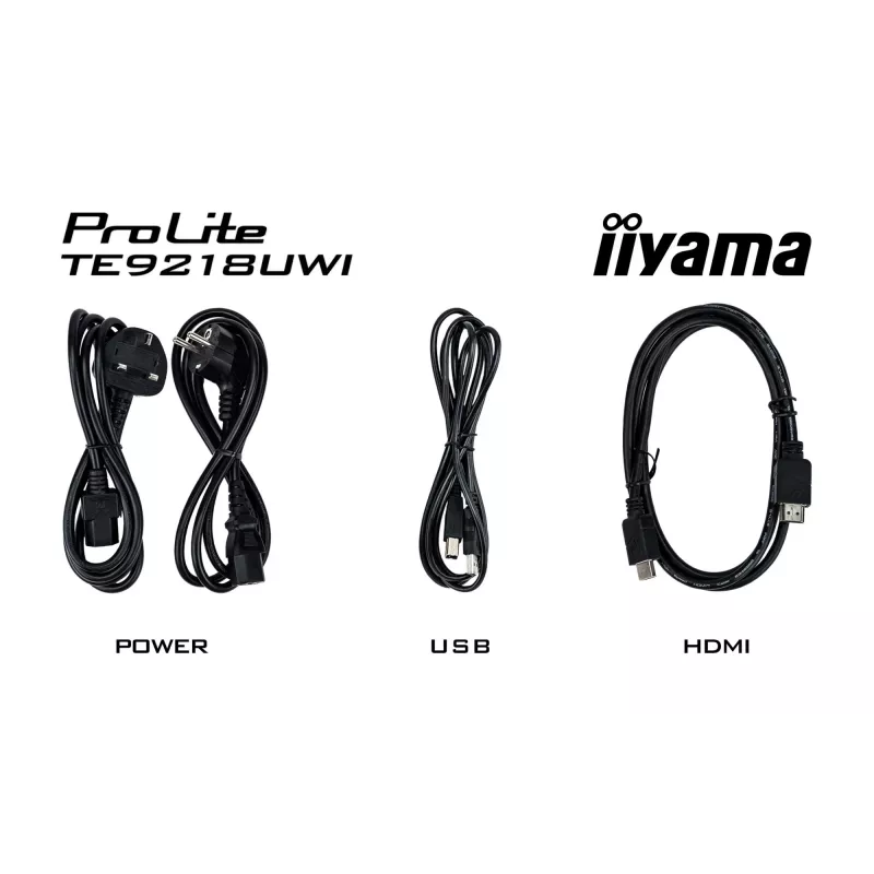 iiyama TE9218UWI-B1AG Signage-ekraan Kiosk-kujundus 2.32 m (91.5 tolli) LED Wi-Fi 500 cd/m² 5K Ultra HD Must Puutetundlik Sisseehitatud protsessor Android 16/7