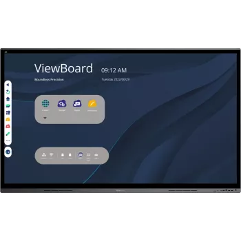 Viewsonic IFP7562 Signage Display Interaktiivne lameekraan 190.5 cm (75 tolli) LED Wi-Fi 350 cd/m² 4K Ultra HD Must Puuteekraan Sisseehitatud protsessor Android