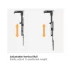 Equip 23–55 tolli laekinnitusega teleriklamber, 75 x 75 mm, 400 x 400 mm, 0–80°, -45–45°, roostevaba teras, must