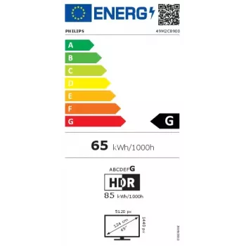 Philips Evnia 8000 49M2C8900/00 arvutimonitor 124,2 cm (48,9 tolli) 5120 x 1440 pikslit Dual QHD QD-OLED Valge