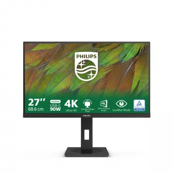 Philips 3000 seeria 27B1U3900/00 arvutimonitor 68,6 cm (27 tolli) 3840 x 2160 pikslit 4K Ultra HD LCD must