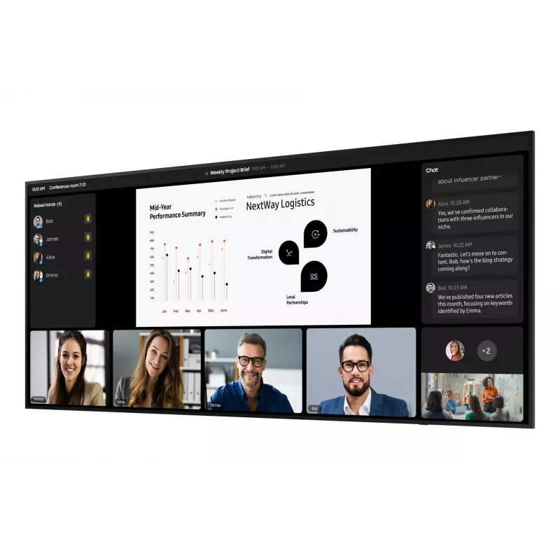 Samsung QPDX-5K digitaalse infotahvli lameekraan 2,67 m (105 tolli) LCD Wi-Fi 500 cd/m² 5K Ultra HD Must Tizen 7.0 24/7