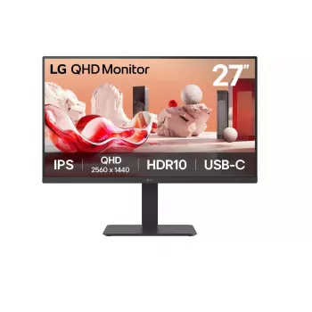 LG 27BA65QB-B.AEU arvutikuvar 68,6 cm (27 tolli) 2560 x 1440 pikslit Wide Quad HD LED Must