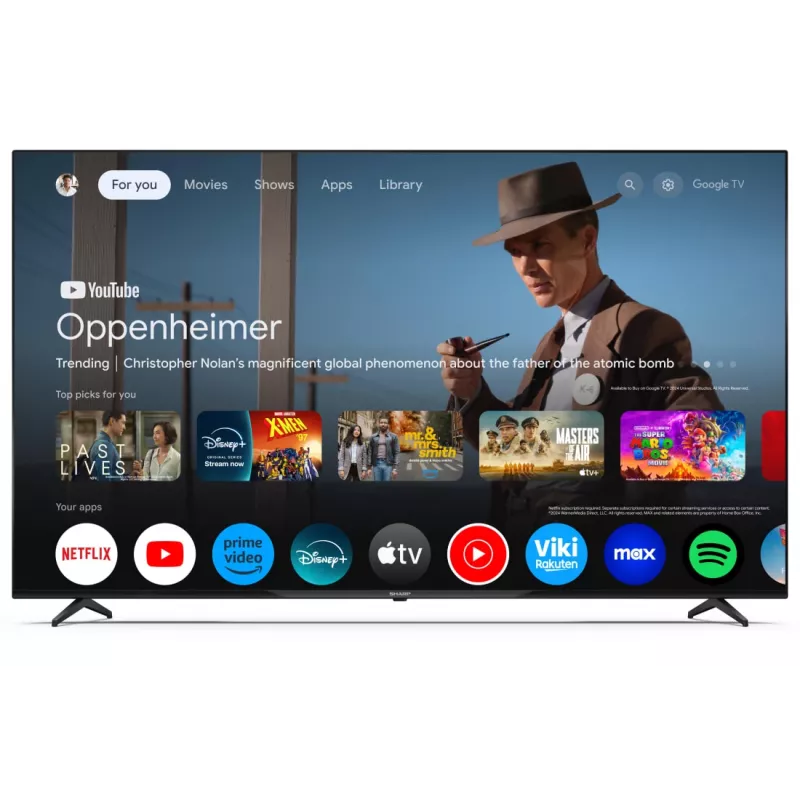 Sharp 70GL4260E TV 177.8 cm (70 tolli) 4K Ultra HD nutiteler Wi-Fi must