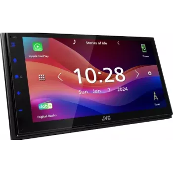 JVC KW-M595DBT auto meediumipleier Must Wi-Fi 22 W Bluetooth