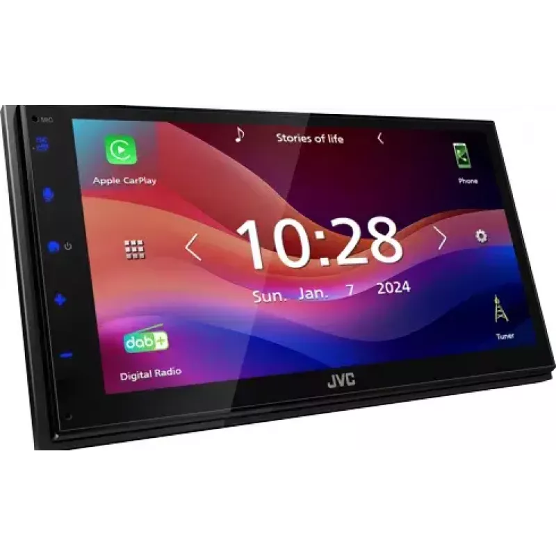JVC KW-M595DBT auto meediumipleier Must Wi-Fi 22 W Bluetooth