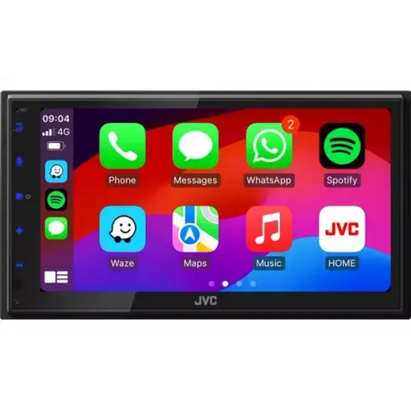 JVC KW-M595DBT auto meediumipleier Must Wi-Fi 22 W Bluetooth