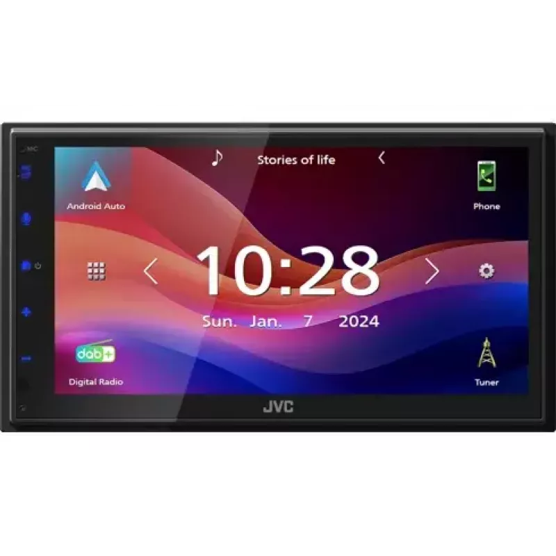 JVC KW-M595DBT auto meediumipleier Must Wi-Fi 22 W Bluetooth