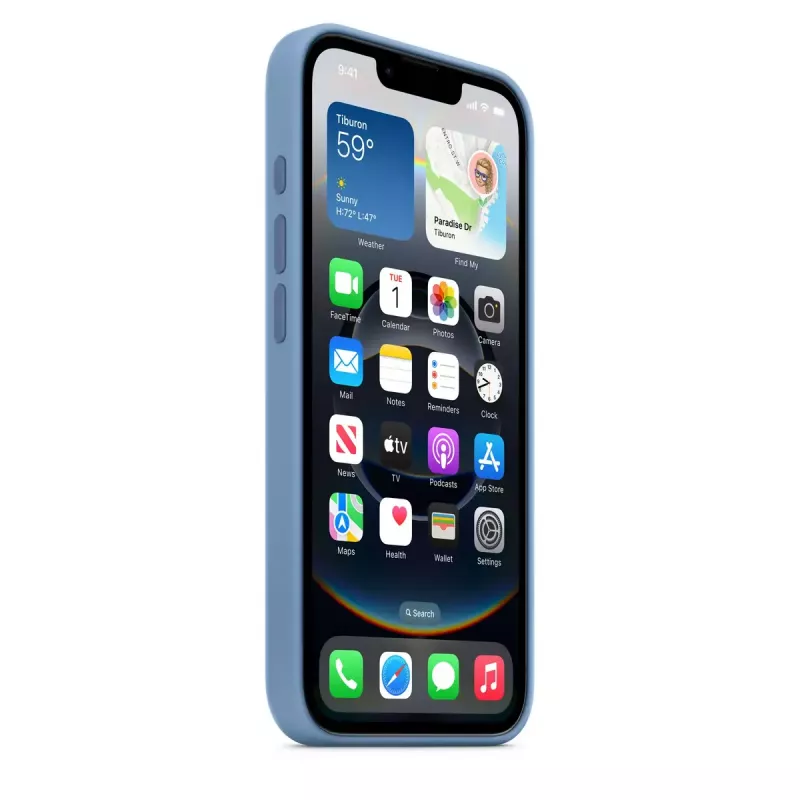 APPLE iPhone 16E - Silikonümbris - Talvesinine (MD3Q4ZM/A)