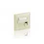 Equip 3-pordiline Saksa pinnakarp, puhasvalge, valge, ABS sünteetika, Alumiinium, tavapärane, mis tahes kaubamärk, RJ-45, 80 mm