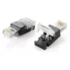 Equip tööriistavaba RJ45 pistik, Cat.6, RJ-45, must, läbipaistev, polükarbonaat, Cat6, -10 - 60 °C, 12 g