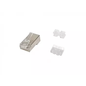 Equip Cat.6A RJ45 varjestatud pistik, 100 tk pakendis