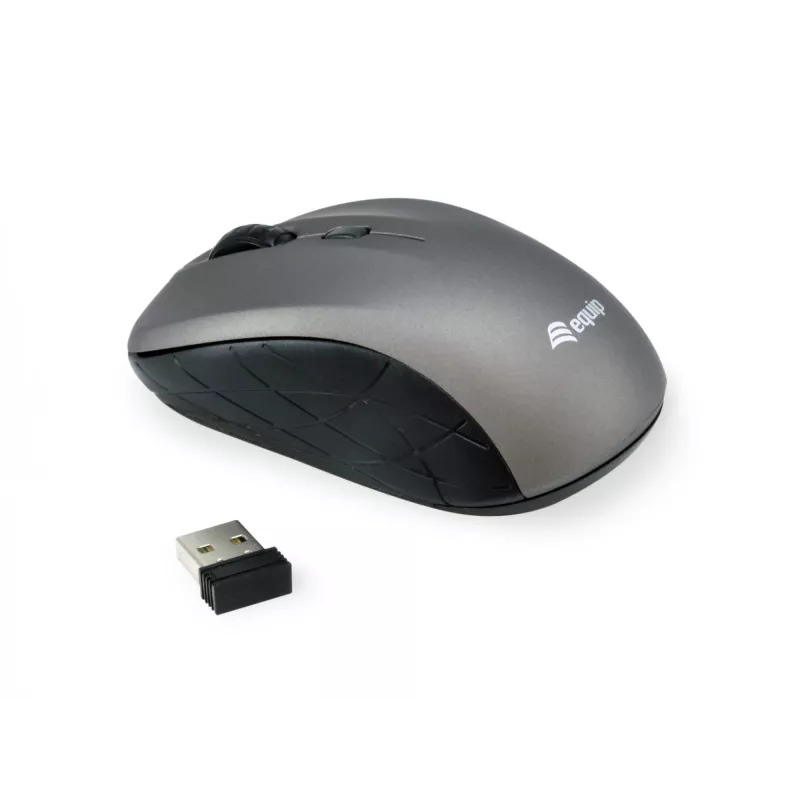 Equip Mini Optiline Juhtmevaba Hiir, Mõlemakäeline, Optiline, RF Juhtmevaba, 1600 DPI, Hall