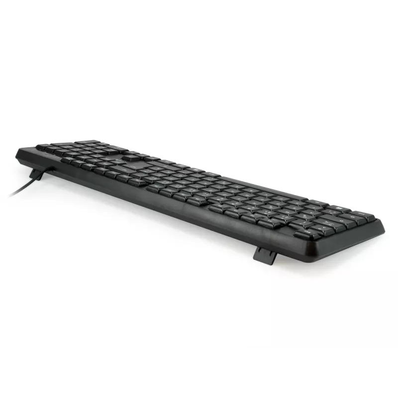 Equip Wired USB klaviatuur, Full-size (100%), Wired, USB, QWERTY, Must