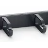 Equip 19-tolline rack-kinnitusega kaablihalduspaneel, must (RAL 9005)