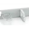 Equip 19-tolline rack-kinnitatav kaablihalduspaneel, helehall (RAL 7035)