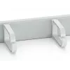 Equip 19-tolline rack-kinnitatav kaablihalduspaneel, helehall (RAL 7035)