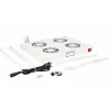 Equip jahutusventilaatorid 19 inch, 1U, 4 ventilaatorit, RAL7035 hall
