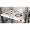 Equip jahutusventilaatorid 19 inch, 1U, 4 ventilaatorit, RAL7035 hall