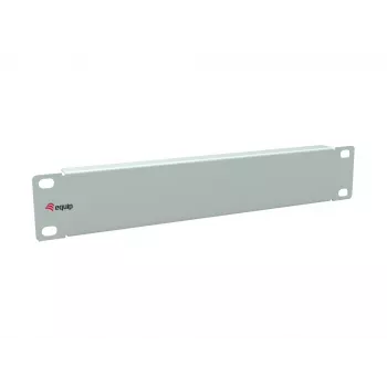 Tühipaneel Equip 10 tolli 1U helehall teras 25,4 mm