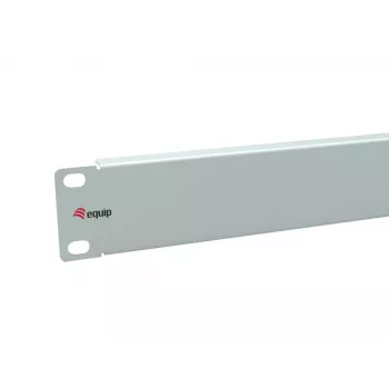 Tühipaneel Equip 10 tolli 1U helehall teras 25,4 mm