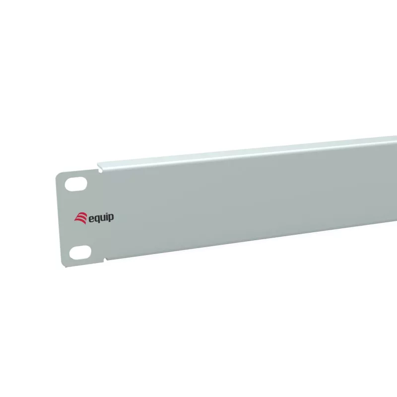 Tühipaneel Equip 10 tolli 1U helehall teras 25,4 mm