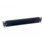 Harjapaneel Equip 10 tolli 1U must teras 25,4 mm laius