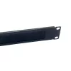 Harjapaneel Equip 10 tolli 1U must teras 25,4 mm laius