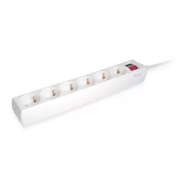 Equip 245552 pikendusjuhe 1,5 m 6 vahelduvvoolu pistikupesa Siseruumides Valge