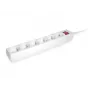 Equip 245552 pikendusjuhe 1,5 m 6 vahelduvvoolu pistikupesa Siseruumides Valge