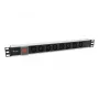 Equip 333310 toitejaotusseade (PDU) 8 vahelduvvoolu pistikupesa 1U must