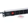 Equip 333310 toitejaotusseade (PDU) 8 vahelduvvoolu pistikupesa 1U must