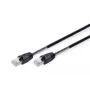 DIGITUS välistingimustes kasutatav patch-kaabel - CAT6 - S/FTP - saapaga - Cu - 1m - must kate
