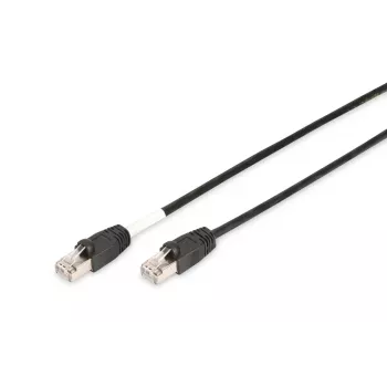 DIGITUS välistingimustesse mõeldud ühenduskaabel - CAT6 - S/FTP - varjestatud - Cu - 3 m - must ümbris