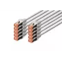 DIGITUS patch-kaabel - CAT6 - S/FTP - Snagless - 50cm - hall - 10 tk