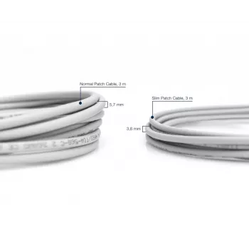 DIGITUS õhuke patch-kaabel - CAT6 - U/UTP - Snagless - Cu - 2m - hall
