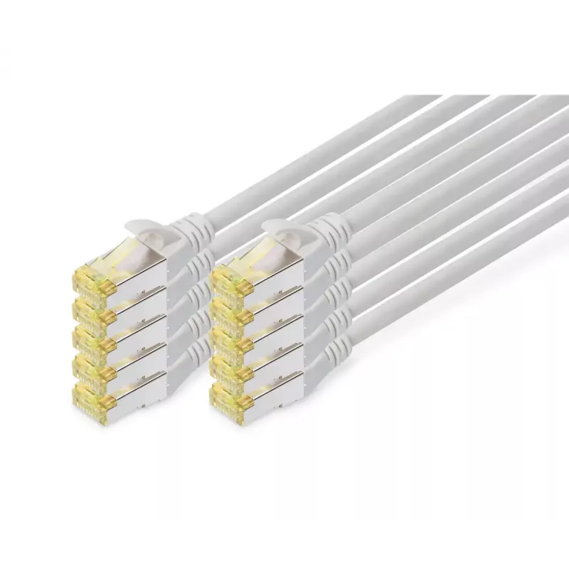 DIGITUS patch-kaabel - CAT6a - S/FTP - Snagless - 2m - red - 10pk