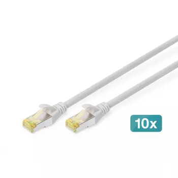 DIGITUS patch-kaabel - CAT6a - S/FTP - Snagless - 2m - red - 10pk