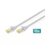 DIGITUS patch-kaabel - CAT6a - S/FTP - Snagless - 2m - red - 10pk