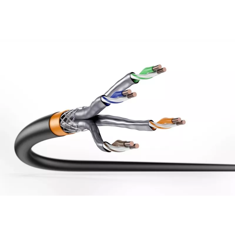 DIGITUS paigalduskaabel - Cat 7 - S/FTP - AWG 23/1 - 500m - Must