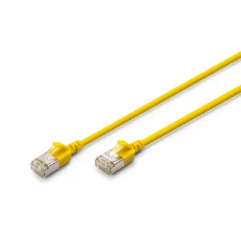 DIGITUS õhuke patch-kaabel - CAT6A - F-FTP - 5m - kollane