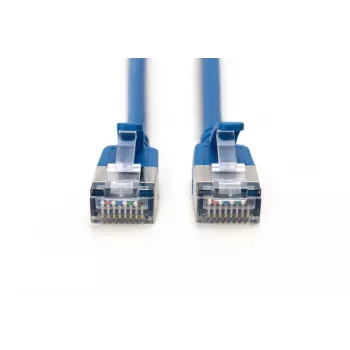 DIGITUS õhuke patch-kaabel - CAT6A - F-FTP - 3 m - sinine