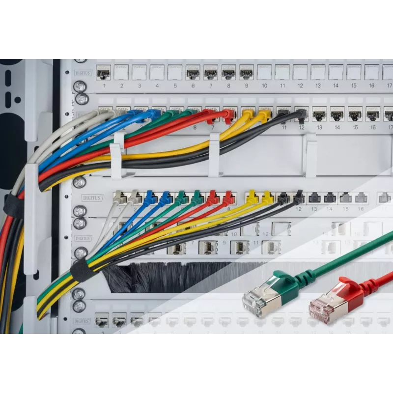 DIGITUS õhuke patch-kaabel - CAT6A - F-FTP - 1,5 m - Must