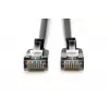 DIGITUS õhuke patch-kaabel - CAT6A - F-FTP - 1,5 m - Must