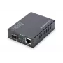 DIGITUS meediamuundur, SFP 10/100/1000Base-T SFP avatud pesale, koos toiteplokiga, ilma SFP-moodulita